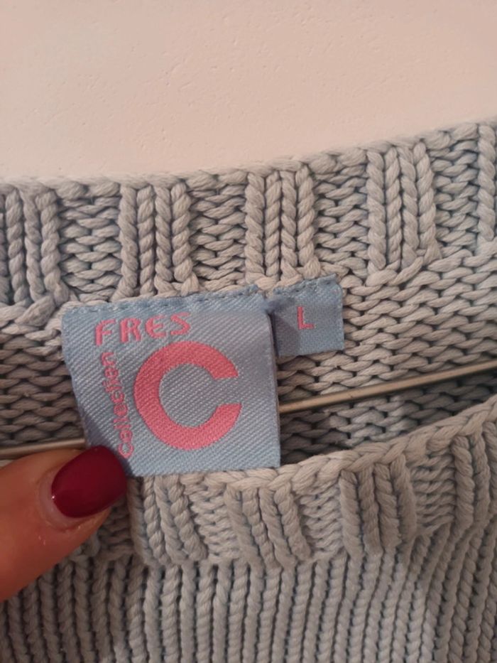 Pull bleu ciel - photo numéro 3