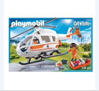 Playmobil City Life hélicoptère de secours