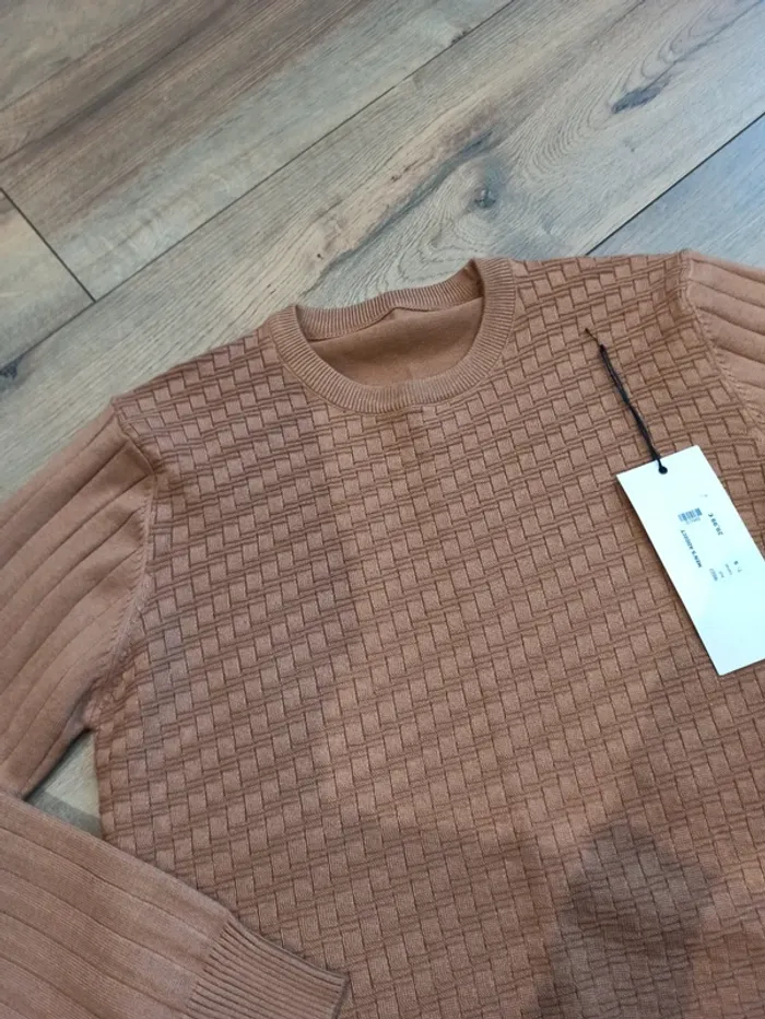 Pull Camel uni homme manches longues S - photo numéro 2