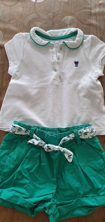 Short et haut bébé 🚼 fille 12 mois