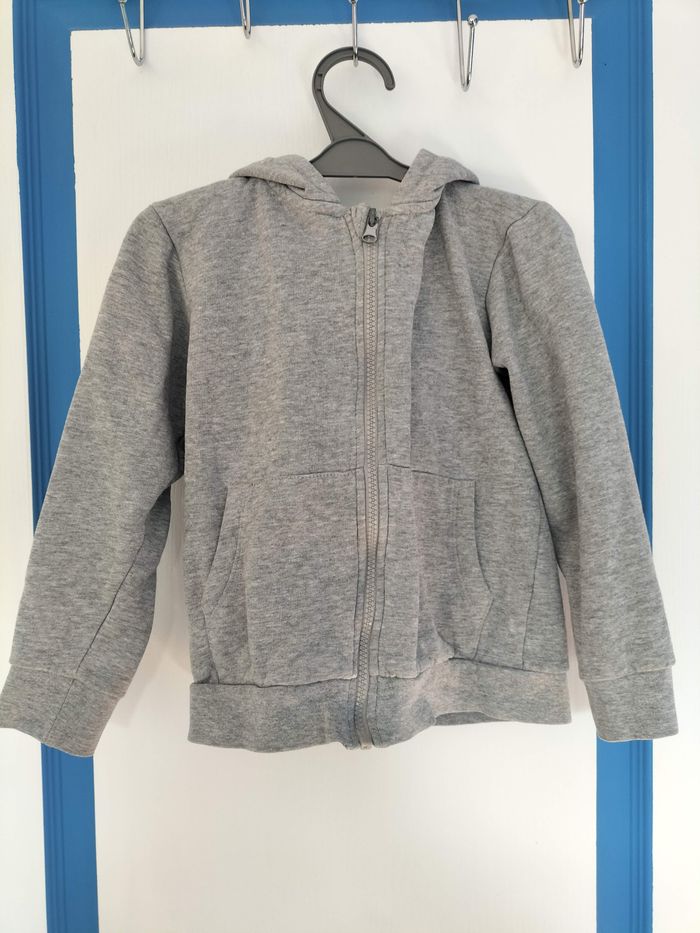 Veste zippée gris clair - photo numéro 2