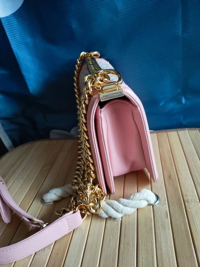 Sac à bandoulière soirée en Rose - photo numéro 2
