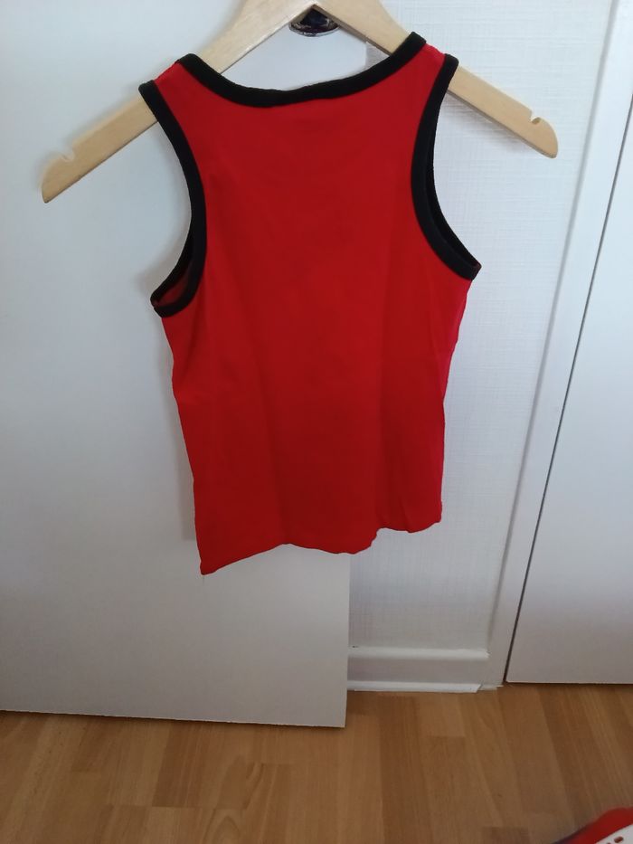 Débardeur Disney rouge et multicolore - photo numéro 3