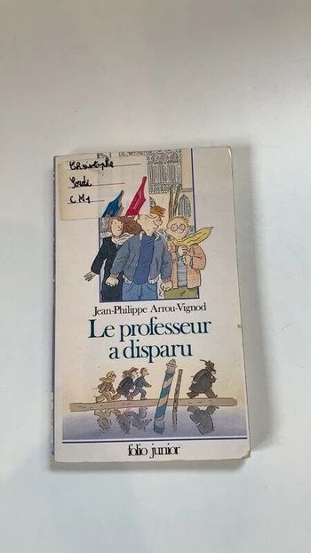 Livre Le Professeur a disparu Folio Junior 1989