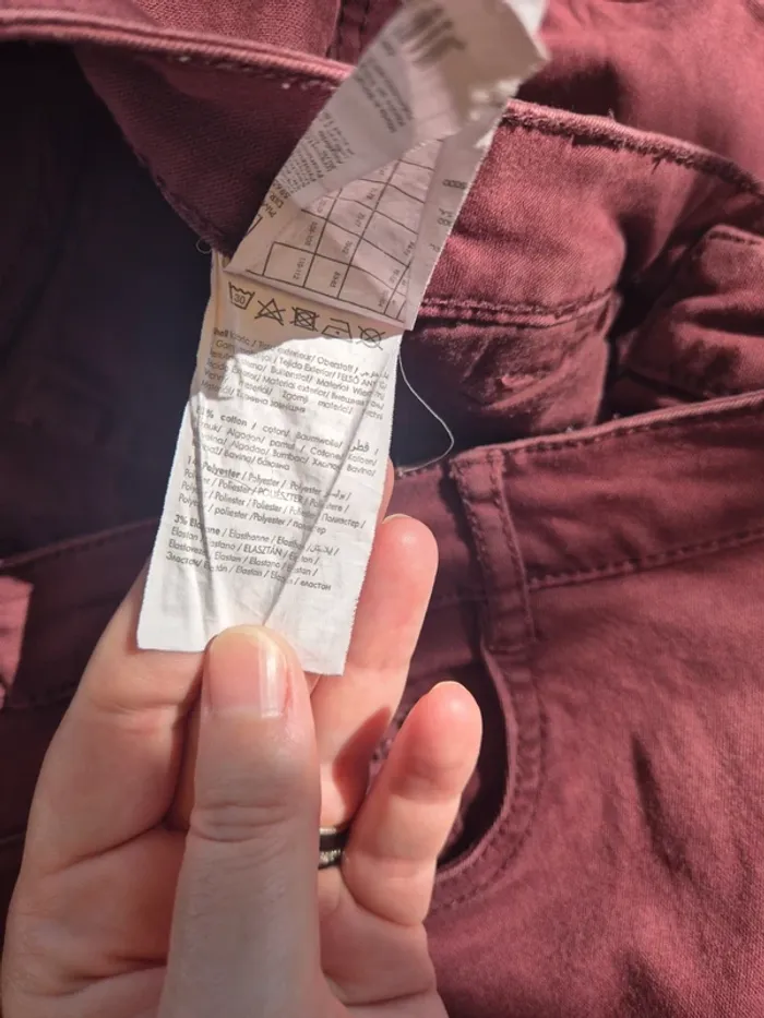 Jean Skinny Bordeaux Pimkie T.42 - photo numéro 8