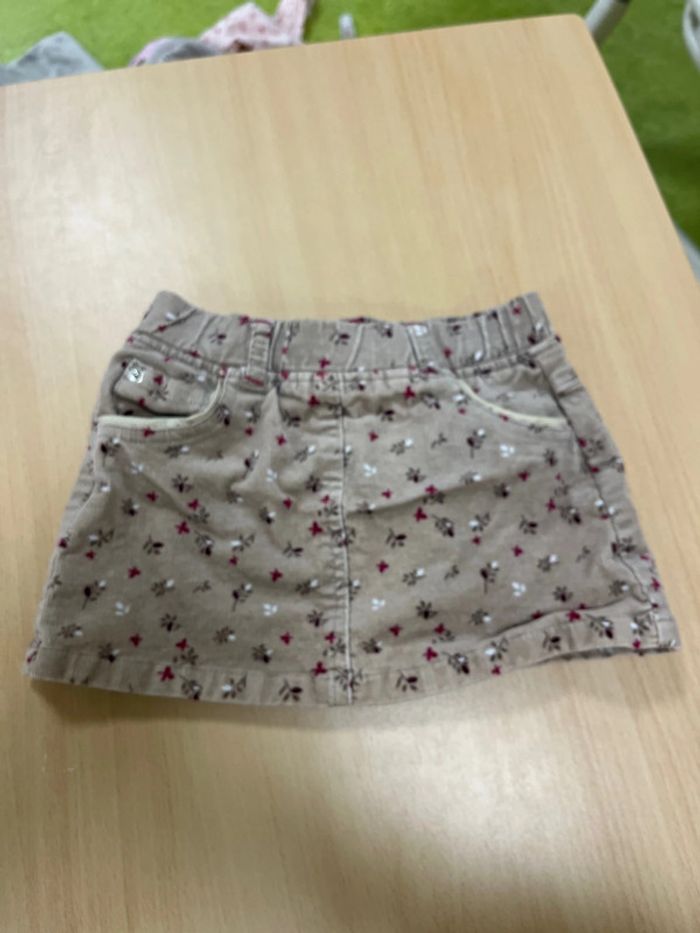 Jupe imitation velours gemo