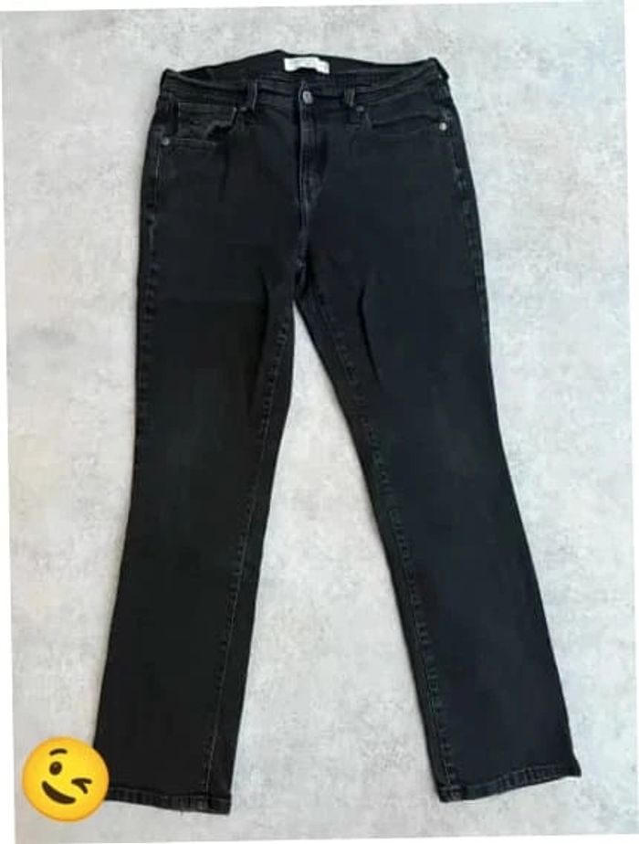 Jeans Levi's 505 W30 FR40 coupe droite noir Femme Women pan544b - photo numéro 3