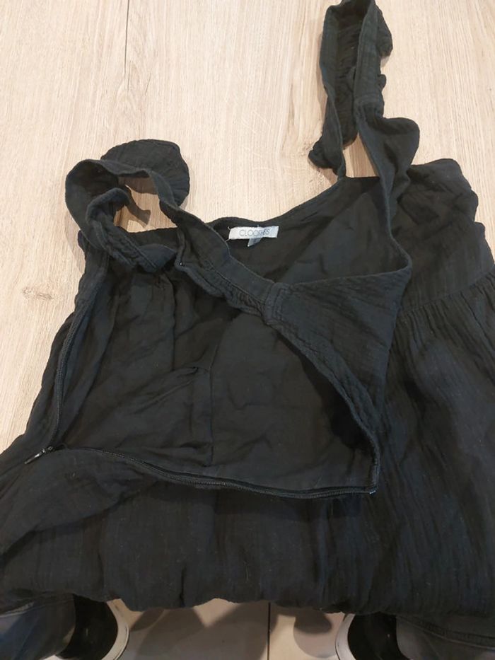 Haut tunique noir marqué Cloothes taille s en très bon état - photo numéro 3