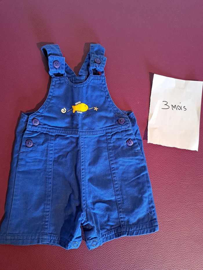 Salopette short bébé garçon