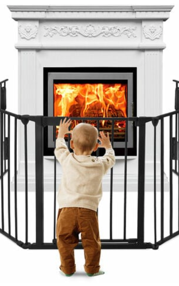 Neuf Grande Barrière de sécurité 360cm Protection pour Enfants/Animaux de Poêle à bois - Pare-feu de