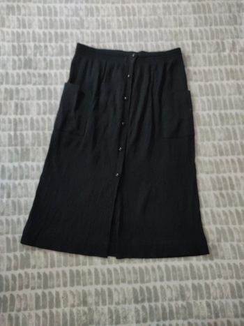 Jupe longue noir à boutons taille Xl 42