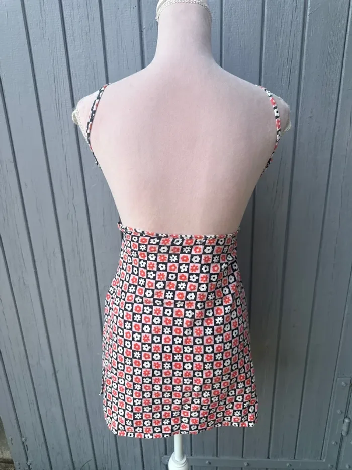 Robe d’été fines bretelles dos nu vintage coloré fleurie asos 36/S - photo numéro 4
