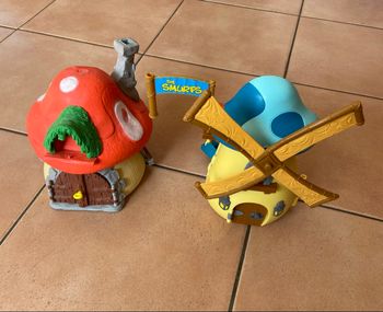 Lot maisons Les Schtroumpfs 