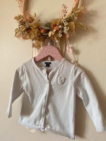 Gilet blanc Kiabi 12 mois