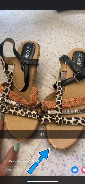 Chaussure ouverte talon