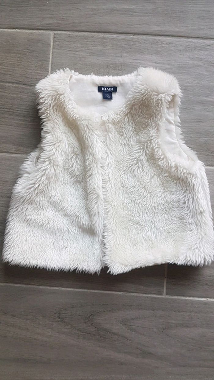 Gilet fausse fourrure Kiabi 12 M