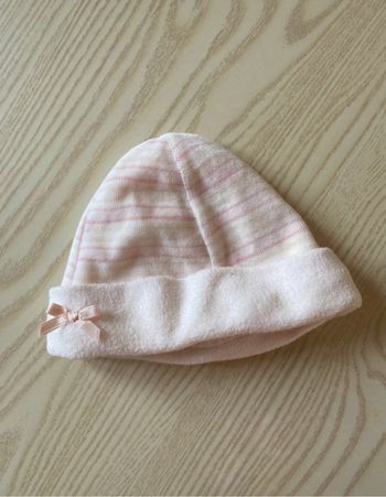 Bonnet naissance fille