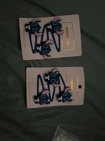 6 barrettes stitch neuve
