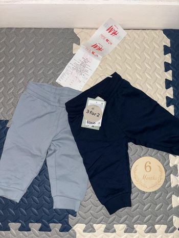 Lot / ensemble de 2 pantalons joggers bleu