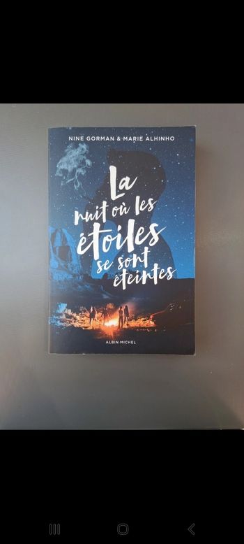La nuit où les étoile ce sont éteintes livre