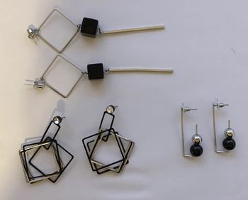 - lot de 3 paires de Boucle d'Oreille pendantes