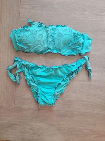Maillot de bain 2 pièces  turquoise