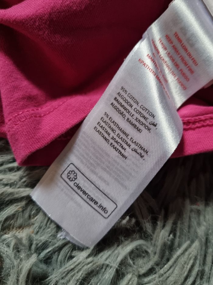 T-shirt fuchsia avec léopard 🐆 et écriture 2ans 92cm - photo numéro 5