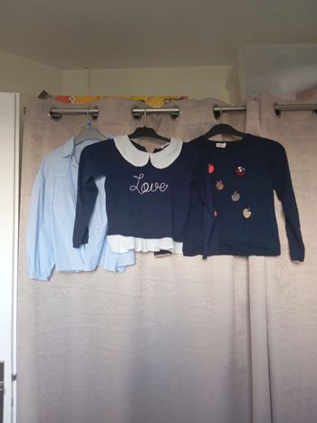 Lot de 2 pulls et 1 chemise