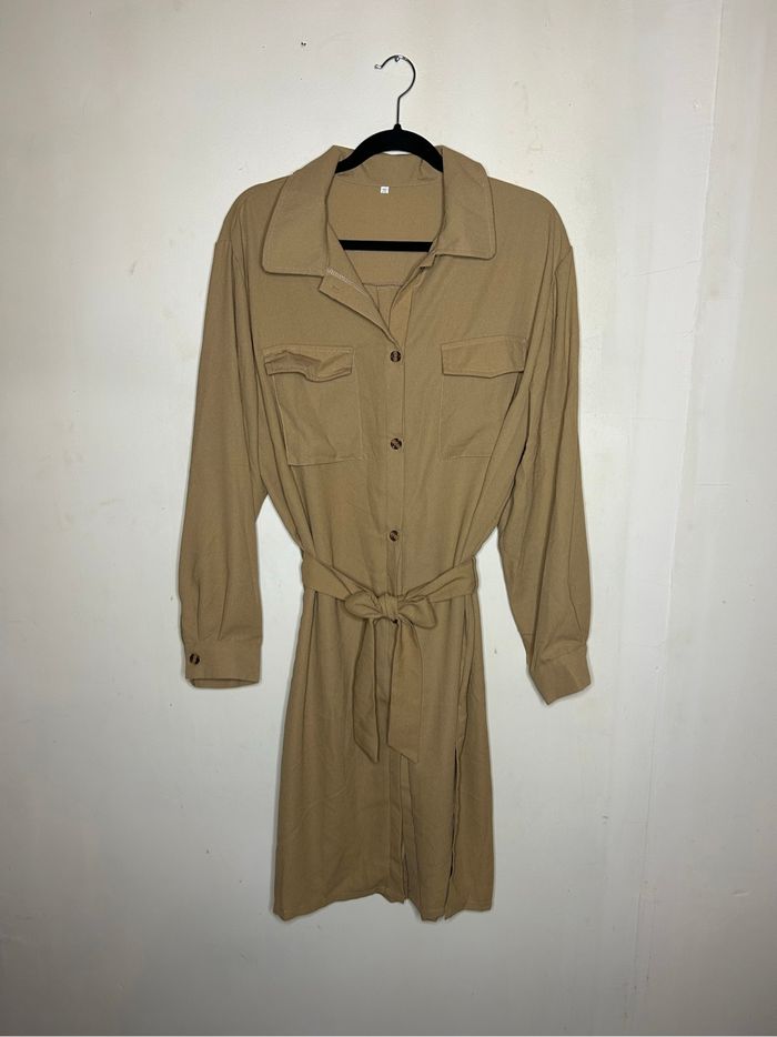 Robe chemise ceinturée