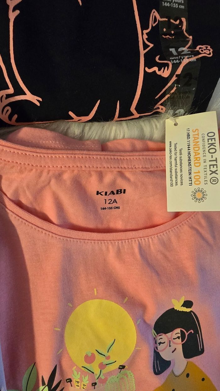 (Tous Neufs non portés) 🏷🥰🤩🩷 lot Tee-shirts MC 12 ans fille 🥰🤩🩷 - photo numéro 9