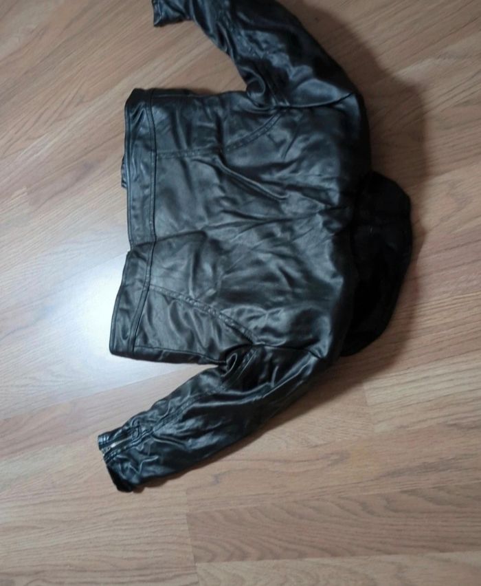 veste blouson cuir intérieur molletonné 6 ans orchestra - photo numéro 3