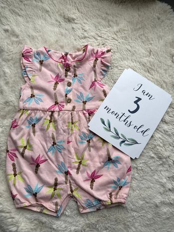 Combi short palmier 3 mois