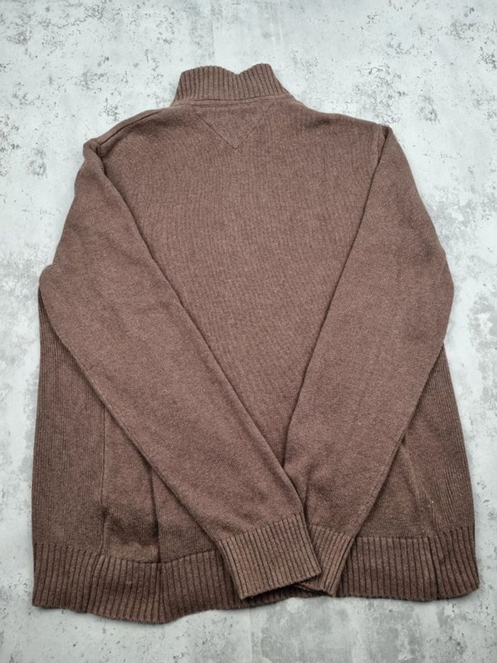 Veste zippée Tommy Hilfiger marron – Taille L Homme (mesures en photos) - photo numéro 4