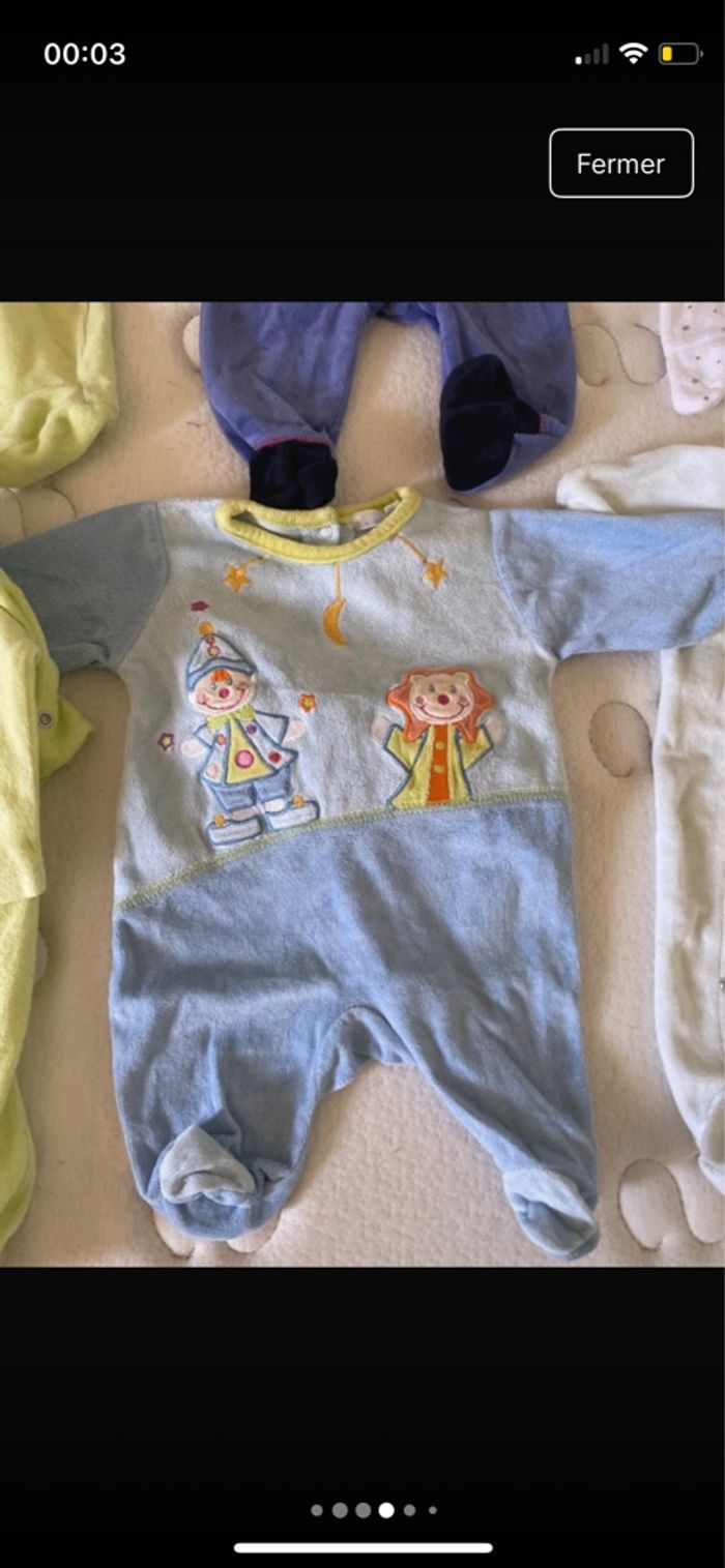 Lot de pyjamas 1 mois - photo numéro 6