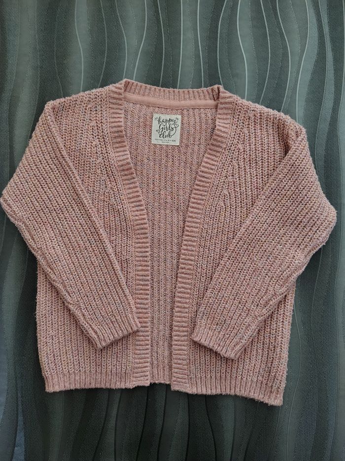 Gilet fille rose