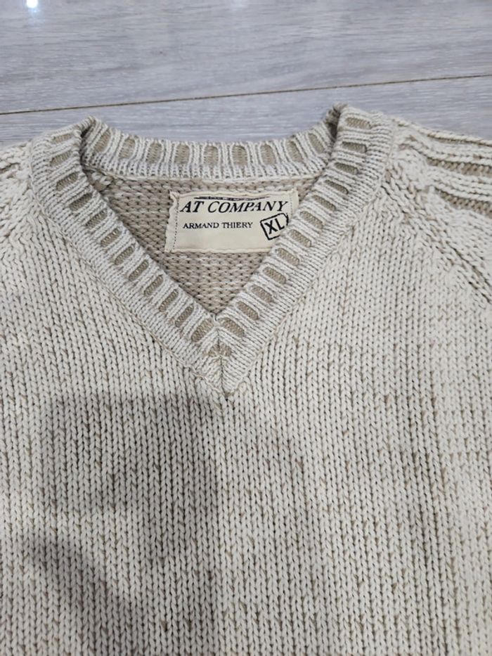 Pull homme beige T XL Armand Thiery - photo numéro 2