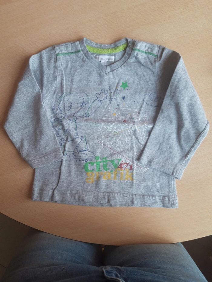 Tee-shirt manches longues 18 mois
