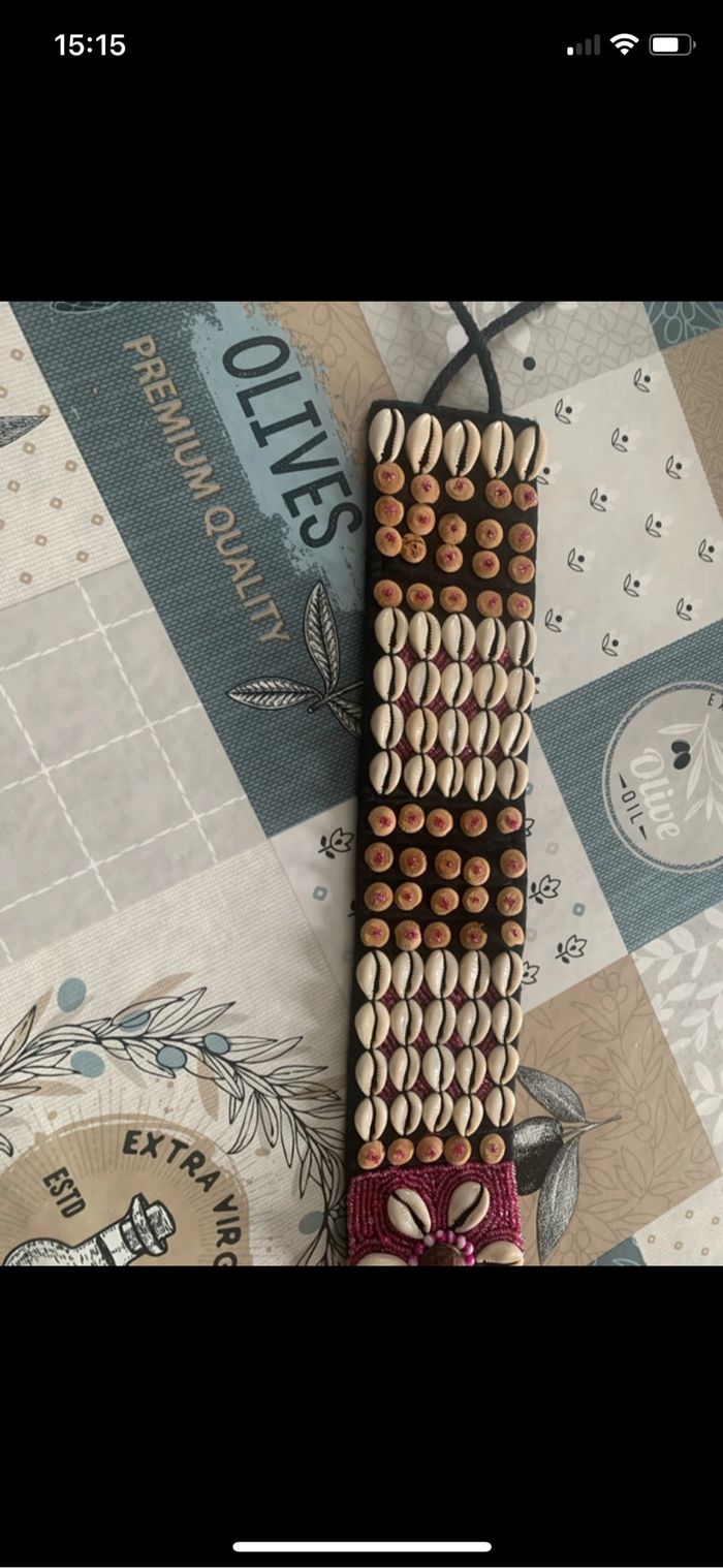 Magnifique ceinture en coquillages - photo numéro 3