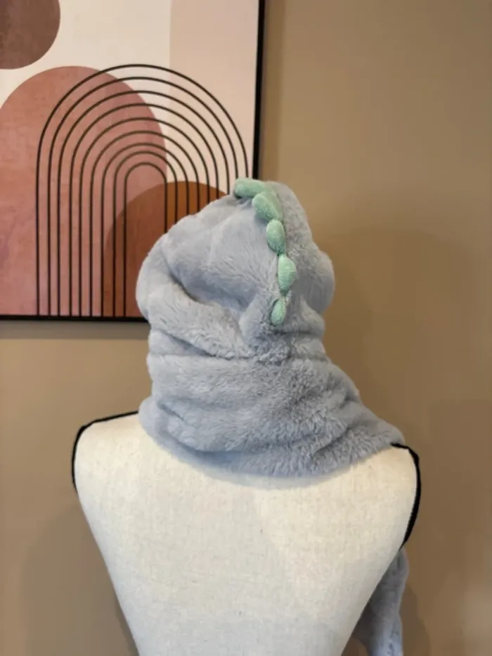 Bonnet écharpe gant 3 en 1 dinosaure - photo numéro 6
