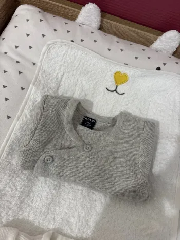 Gilet gris naissance