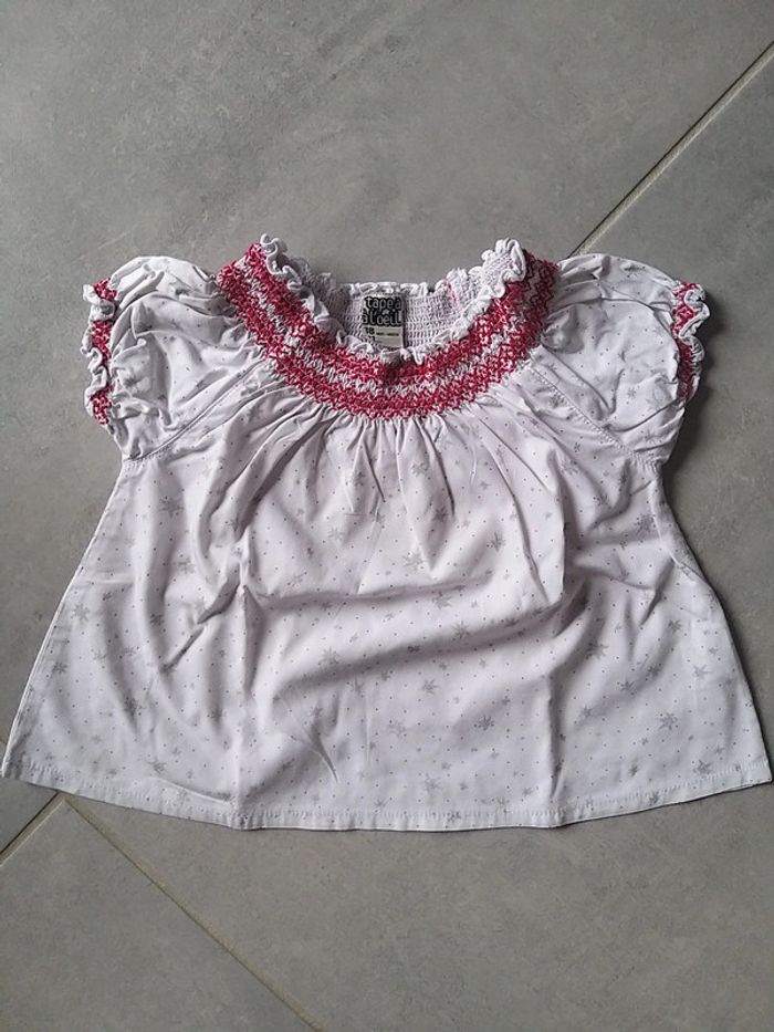 Blouse manche courte en 18 mois