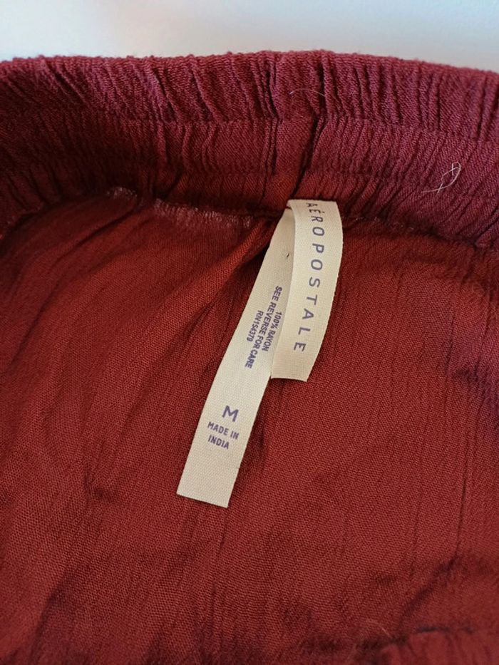 Jupe longue fluide bordeaux Aeropostale taille M 38 - photo numéro 8