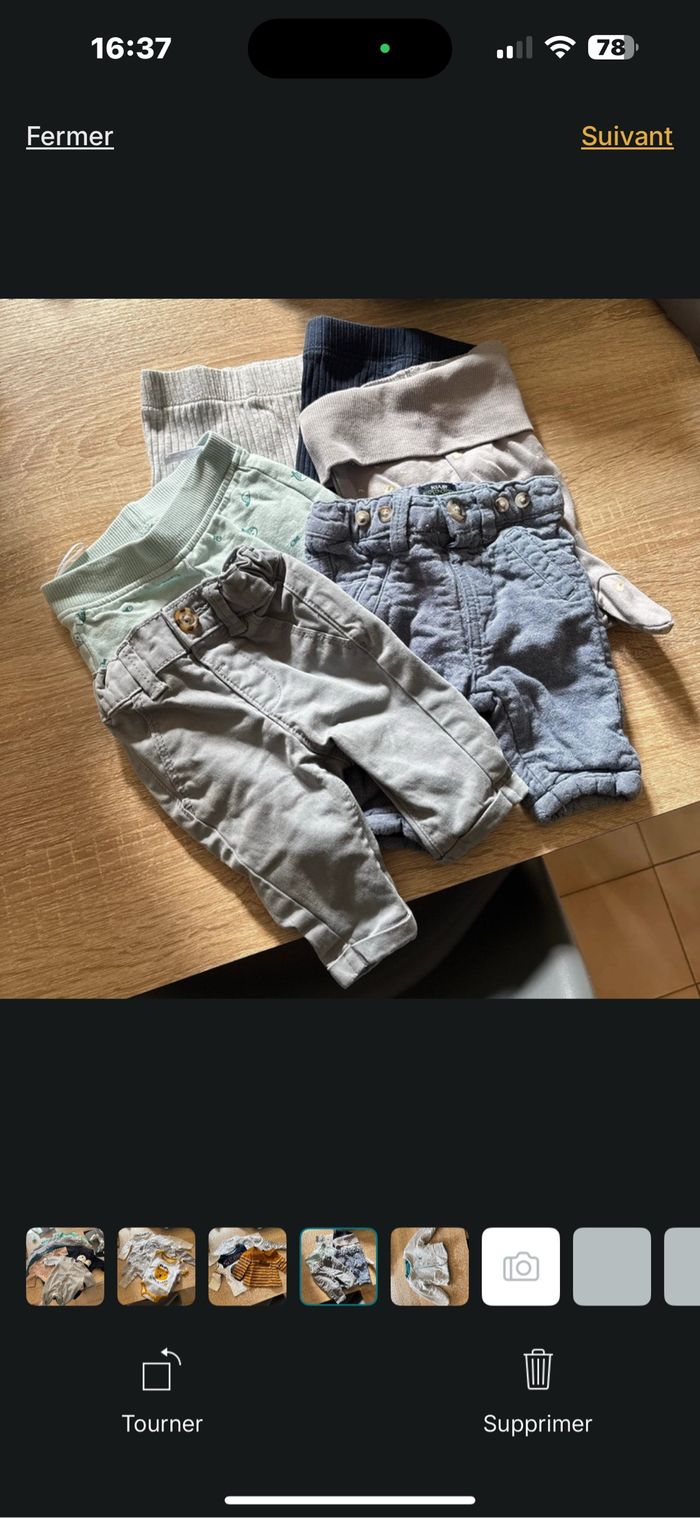 Lot 24 vêtements bébé garçon 1 Mois - photo numéro 4