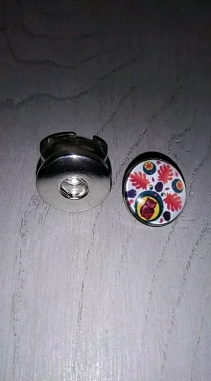 Bague ajustable a bouton - photo numéro 2