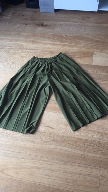 Jupe culotte plissée kaki
