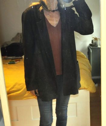 Zara blazer hiver anthracite oversize t.S