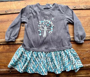 Robe manches longues 12 mois