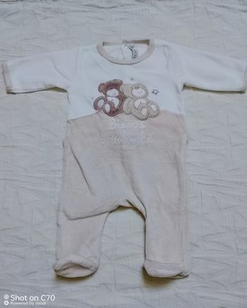 Gemo pyjama velours 1 mois ours