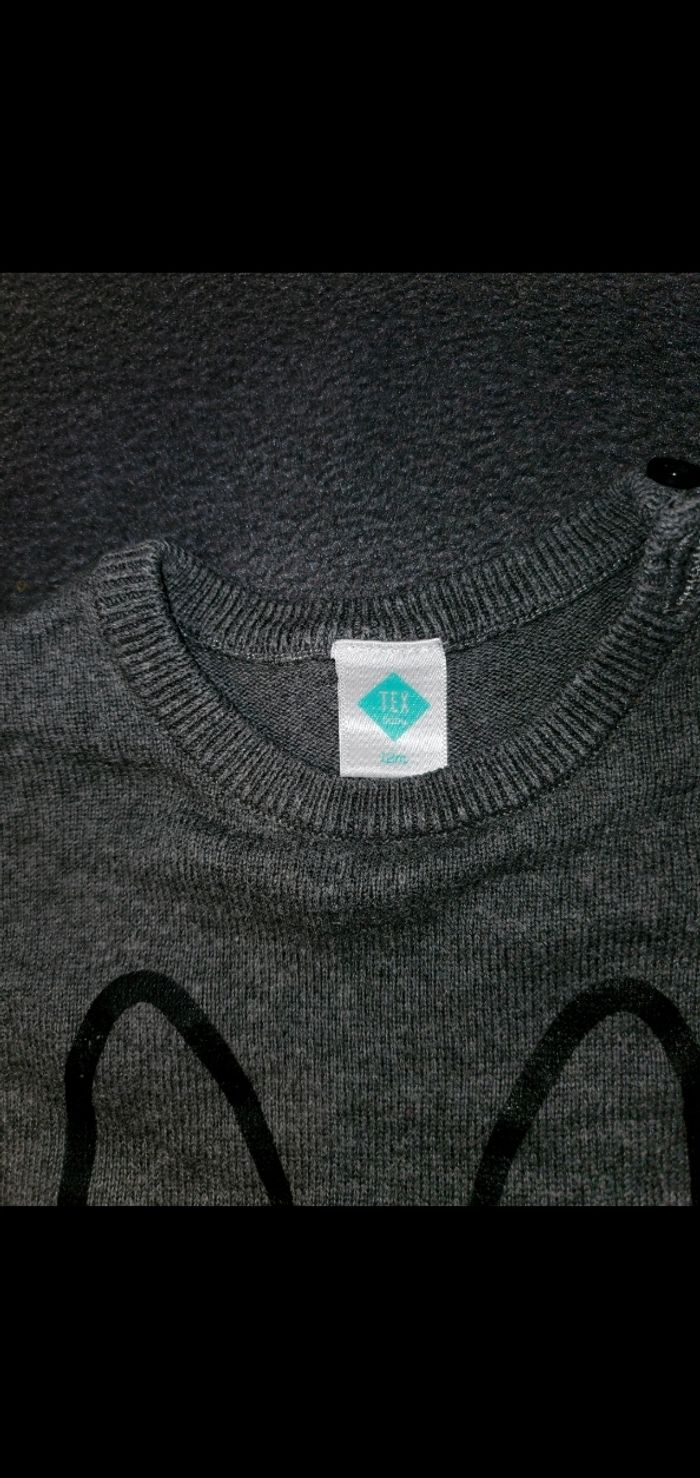 Pulls fille 12 mois gris