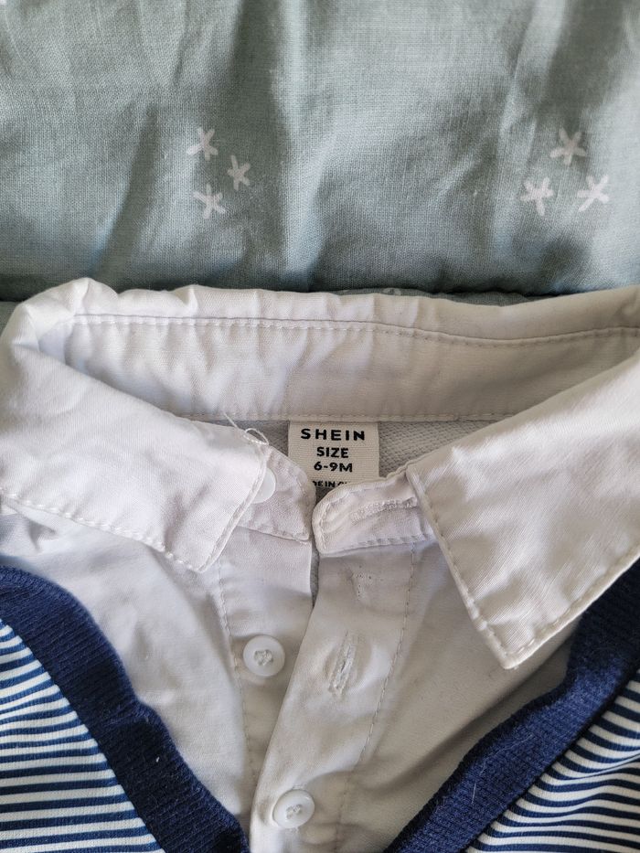 Pull classe avec col chemise - photo numéro 3